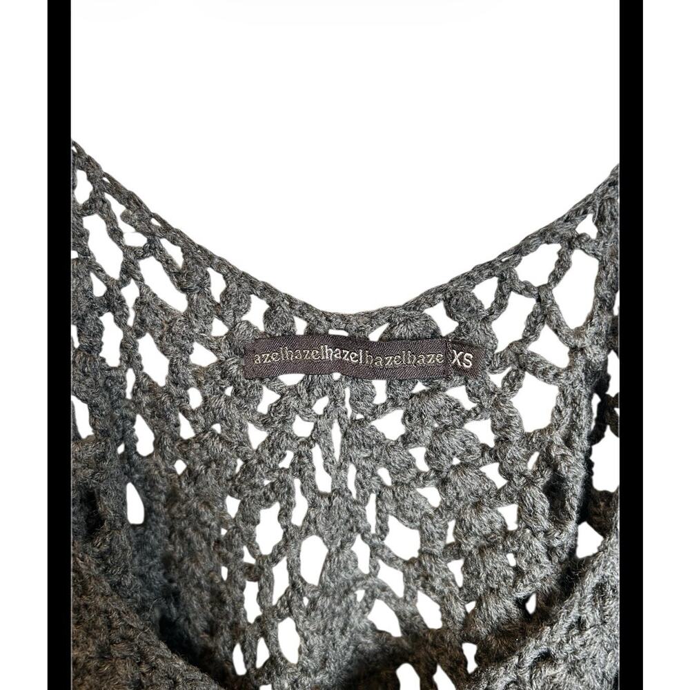 Anthropologie Gray Crochet Boho Tank Size XS - Picture 3 of 4